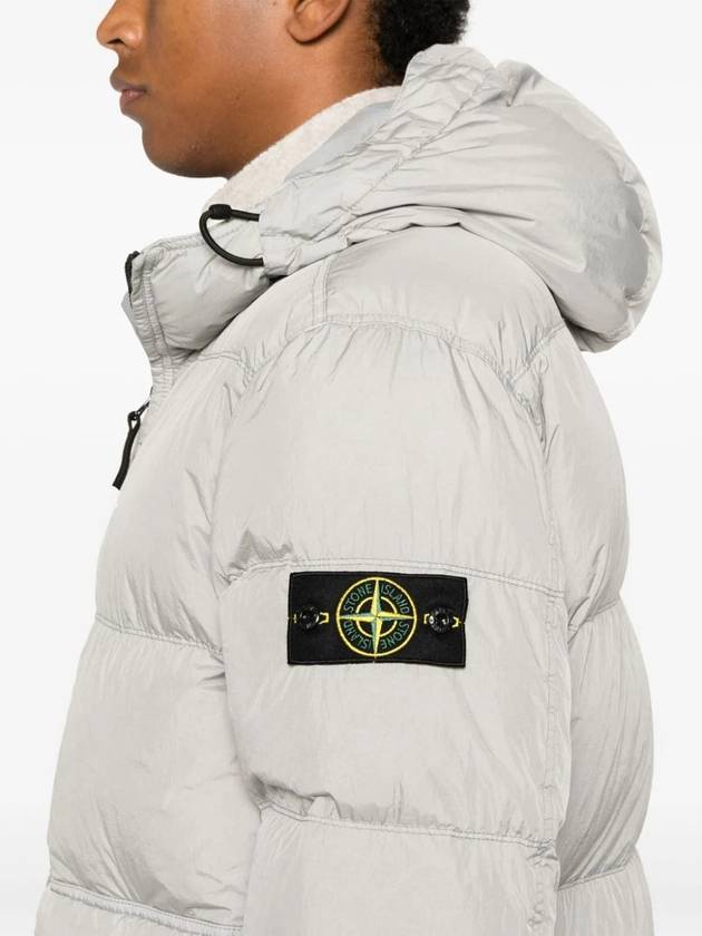 Crinkle Reps Re-Nylon Down Padding Grey - STONE ISLAND - BALAAN 4