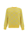 Logo Intarsia Knit Top Yellow - MCM - BALAAN 1