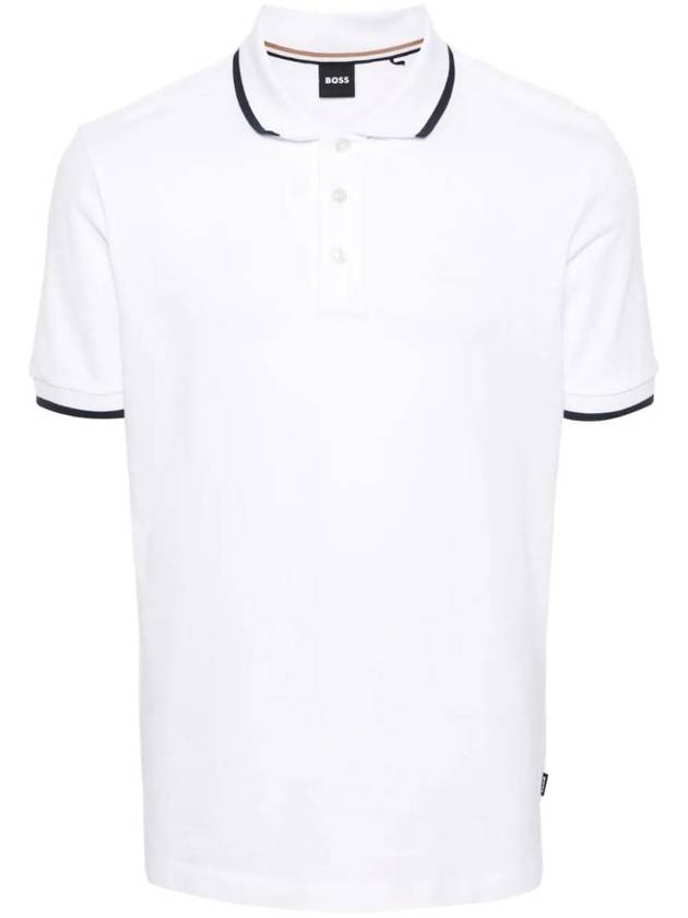 Rubberize Logo Cotton Polo Shirt 50494697 - HUGO BOSS - BALAAN 1