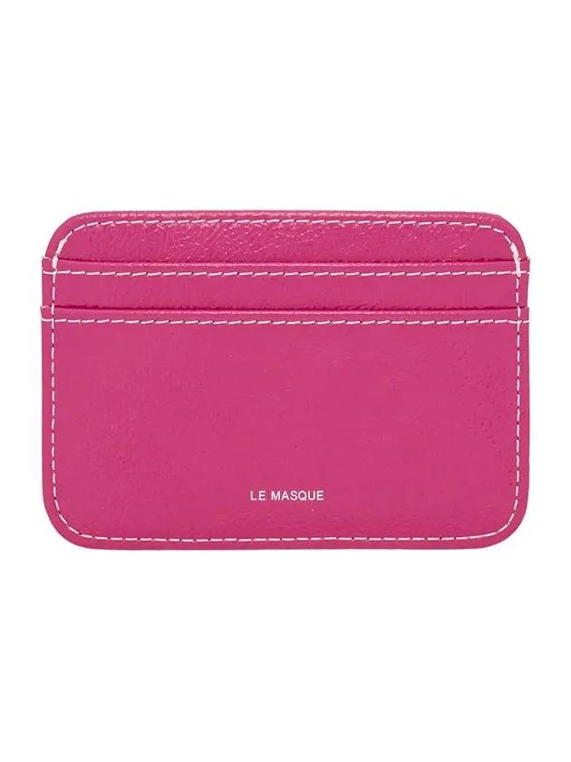 Daisy Slim Mini Transportation Card Wallet Fuchsia Pink - LE MASQUE - BALAAN 3