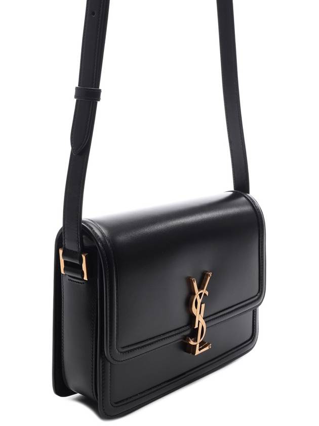 Women's Solferino Medium Leather Shoulder Bag Black - SAINT LAURENT - BALAAN 4