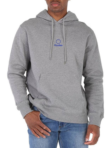 Etudes Men's Heather Grey Klien Logo Hoodie, Size Small - ETUDES - BALAAN 1