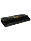 GG Marmont Matelasse Continental Long Wallet Black - GUCCI - BALAAN.