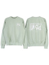 California sweatshirt CALIFORNIA CREWNECK SAGE WHITE - SPORTY & RICH - BALAAN 1