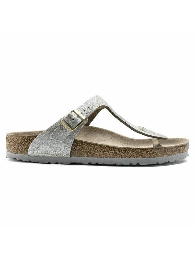 Gizeh Metallic Flip Flops Silver - BIRKENSTOCK - BALAAN 1