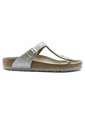 Paper Metallic Regular Flip Flops Silver - BIRKENSTOCK - BALAAN 1