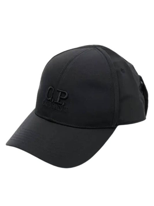 Chrome R GoGGle Ball Cap Black - CP COMPANY - BALAAN 1