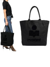 Yenky Logo Tote Bag Black - ISABEL MARANT - BALAAN 2