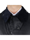 Men's Beaufort Wax Jacket Navy - BARBOUR - BALAAN 7