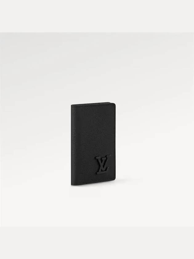 Aerogram Pocket Organizer Card Wallet Black - LOUIS VUITTON - BALAAN 3