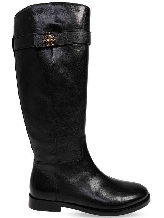 Tory Burch Leather Boots, Women's, Black - TORY BURCH - BALAAN 1