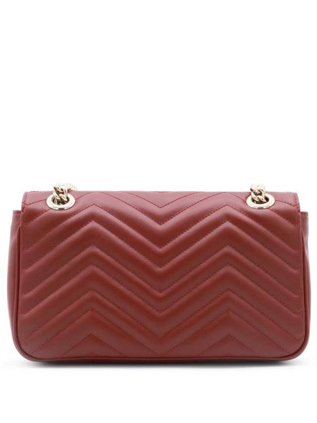 GG Marmont Small Leather Shoulder Bag Red - GUCCI - BALAAN 5