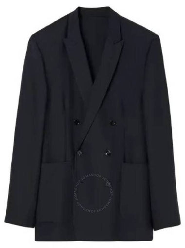 Burberry Men's Smoked Navy Sloane Slim Fit Wool Tailored Jacket Brand Size 50R US Size 40R - BURBERRY - BALAAN 1