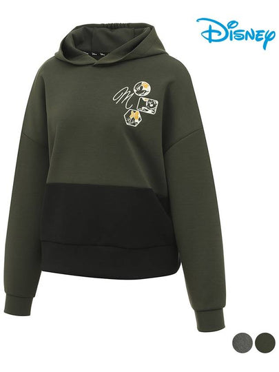 Women s character embroidery point color combination long sleeved hoodie DO3LTS008 - DISNEY GOLF - BALAAN 2