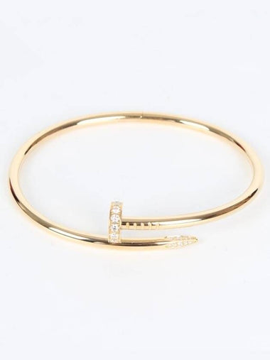 Just Ankleu Diamond Nail Bracelet Yellow Gold No 19 - CARTIER - BALAAN 1