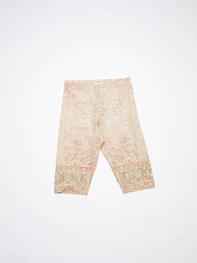 Print Nylon Leggings Shorts Beige - ACNE STUDIOS - BALAAN 2