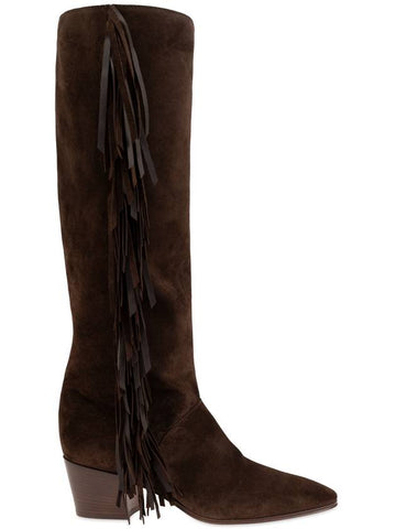 Casadei Suede Boots, Women's, Brown - CASADEI - BALAAN 1