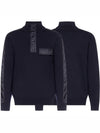 Oblique Jacquard Wool Knit Top Navy - DIOR - BALAAN 2