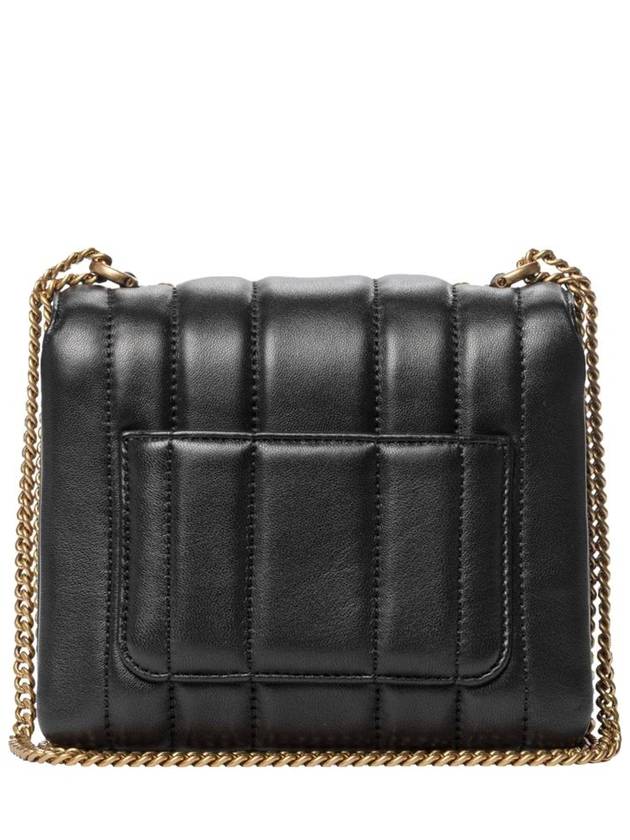 Kira Square Leather Shoulder Bag Black - TORY BURCH - BALAAN 3