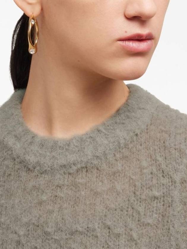 Brushed Round Neck Knit Top Grey - AMI - BALAAN 7