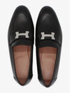 Paris Loafers Goatskin Palladium Noir - HERMES - BALAAN 2