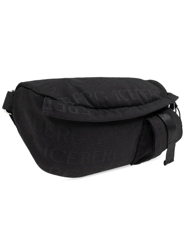 Iceberg Belt Bag With Logo, Men's, Black - ICEBERG - BALAAN 4