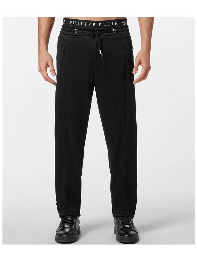 Men's Track Pants Black PABC MRT1150 PJY002N - PHILIPP PLEIN - BALAAN 2