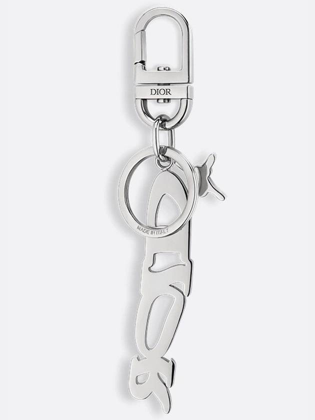 AND LEWIS HAMILTON Keyring Palladium Finish - DIOR - BALAAN 3