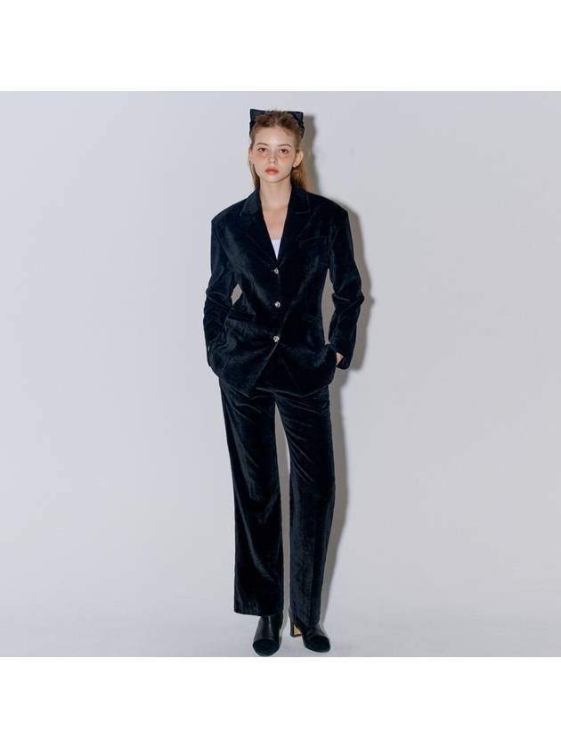 Velvet Tailored Jacket Bootcut Pants Black - OPENING SUNSHINE - BALAAN 2