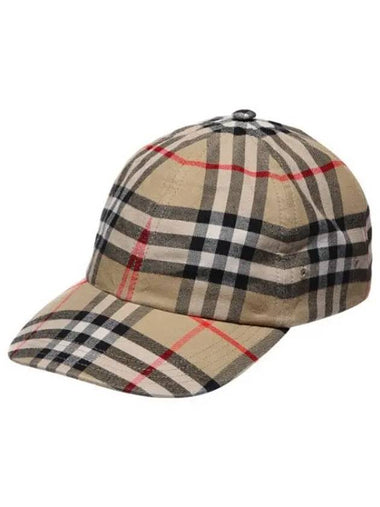 Checked cotton baseball cap - BURBERRY - BALAAN 1