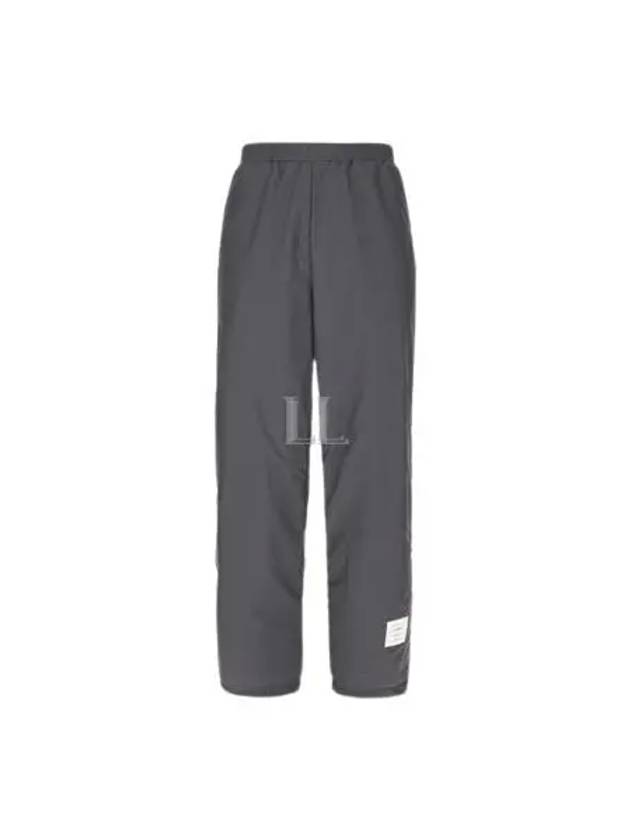 Logo Patch Ripstop Cricket Stripe Track Pants Silver - THOM BROWNE - BALAAN 2