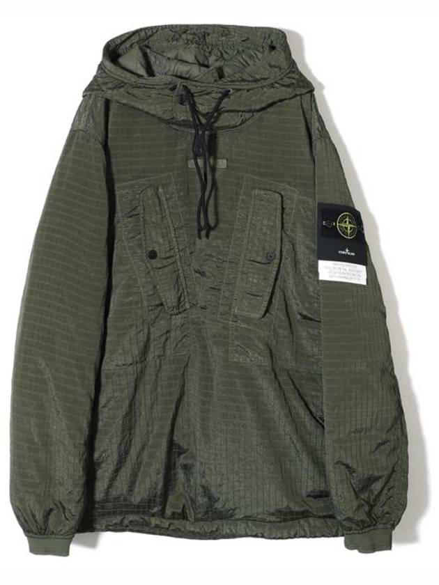 Macro Lipstop Nylon Anorak Green - STONE ISLAND - BALAAN 2