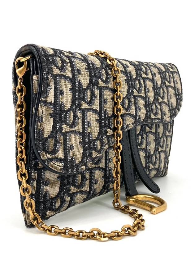 Oblique Saddle WOC Chain Wallet Cross Bag - DIOR - BALAAN 3