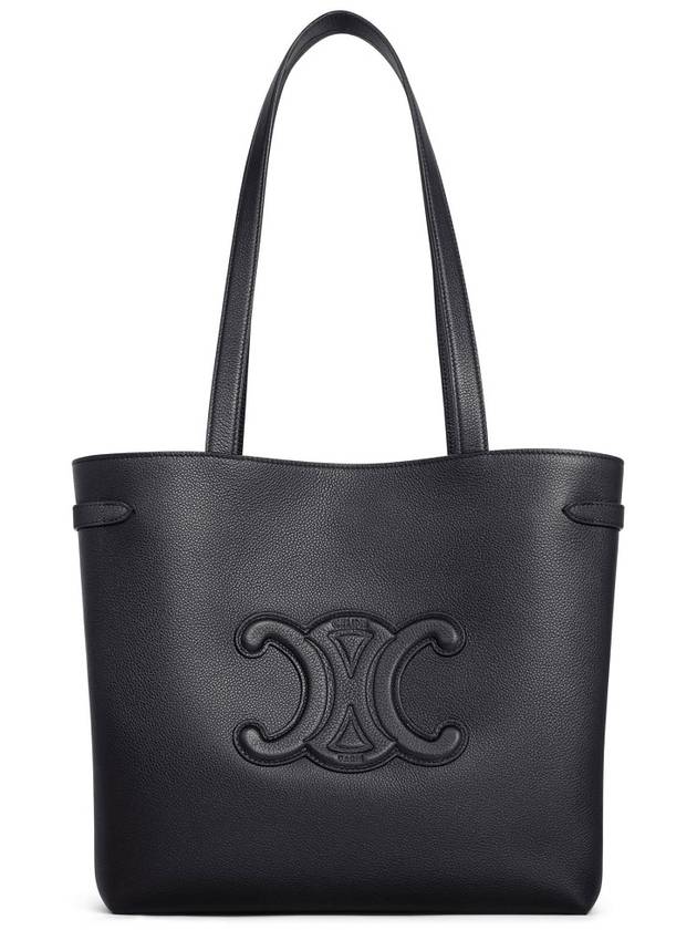 Cabas Anais Cuir Grain Calfskin Tote Bag Black - CELINE - BALAAN 7