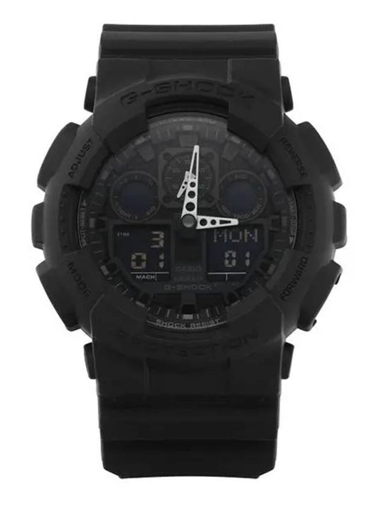 Watch GA 100 1A1 Big Face All Black Men’s Urethane Watch - G-SHOCK - BALAAN 1