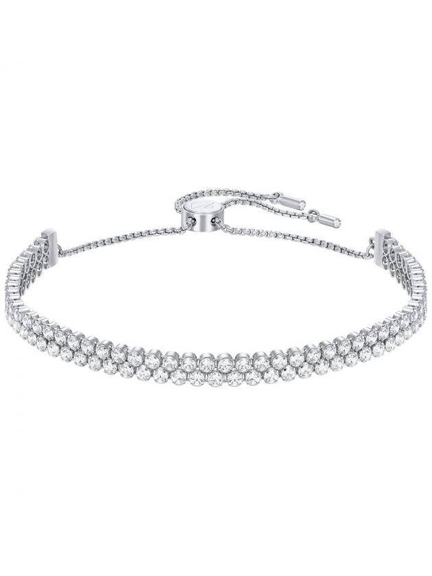 Matrix Tennis Round Cut Rhodium Plated Bracelet Silver - SWAROVSKI - BALAAN 1