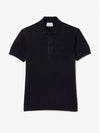 Logo Applique Polo Shirt Black - LACOSTE - BALAAN 2