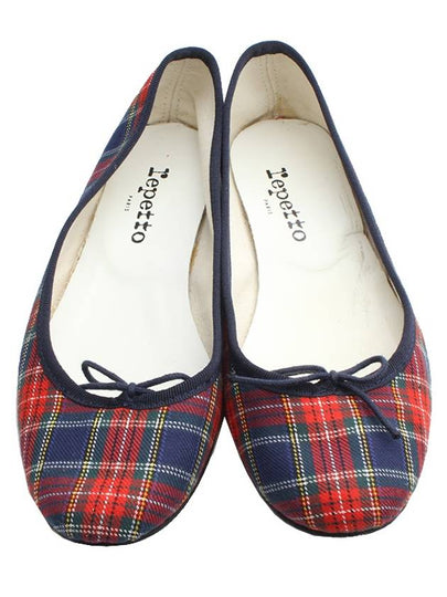 Tartan Check Sandrion Flat Shoes 38 - REPETTO - BALAAN 2