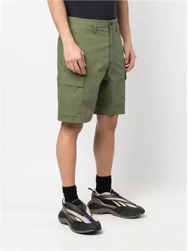 Cargo Bermuda Shorts Olive Green - STONE ISLAND - BALAAN 4