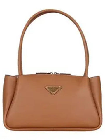 Triangle Logo Medium Shoulder Bag Caramel - PRADA - BALAAN 1