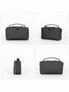 Medium Brique Saffiano Leather Cross Bag Black - PRADA - BALAAN 3