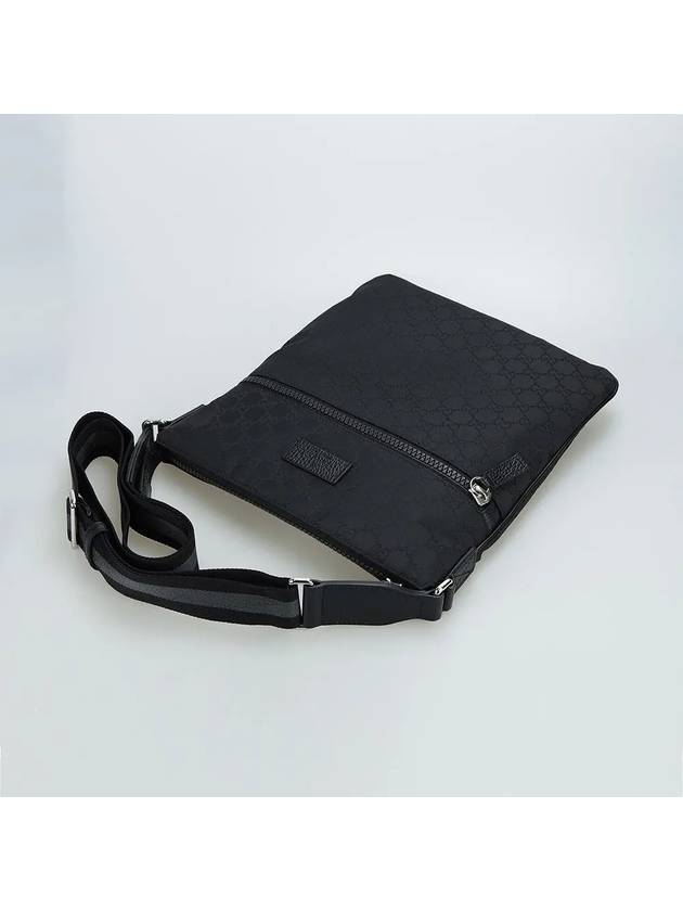 Microsima Logo Nylon Cross Bag Black - GUCCI - BALAAN 4