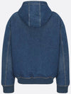 Cotton Tag Hooded Denim Jacket Blue - DIOR - BALAAN 6