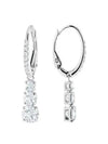 Stilla Attract Crystal Hoop Earrings Silver - SWAROVSKI - BALAAN 3