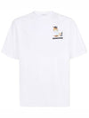 Small Dressed Fox Easy Cotton Short Sleeve T-Shirt White - MAISON KITSUNE - BALAAN 1