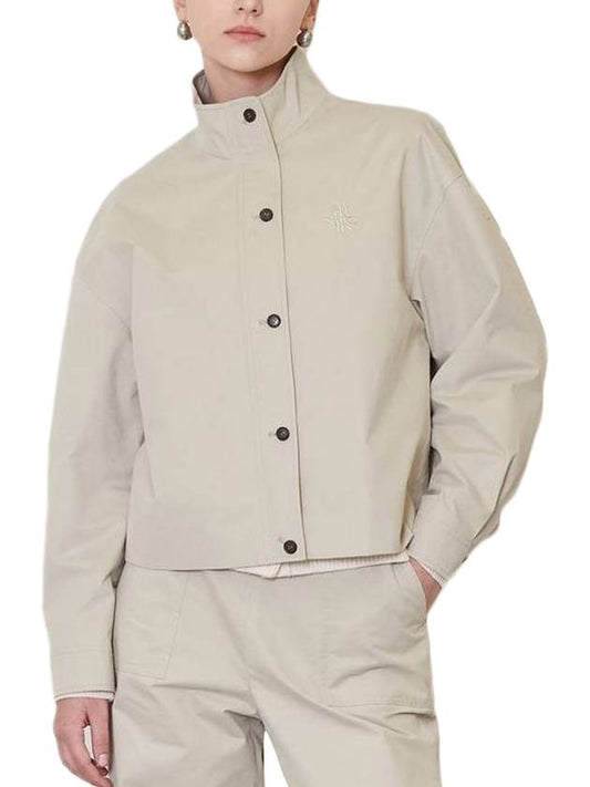 Cation Cotton Zip-Up Jacket Khaki Beige - JUN BY JUN K - BALAAN 1