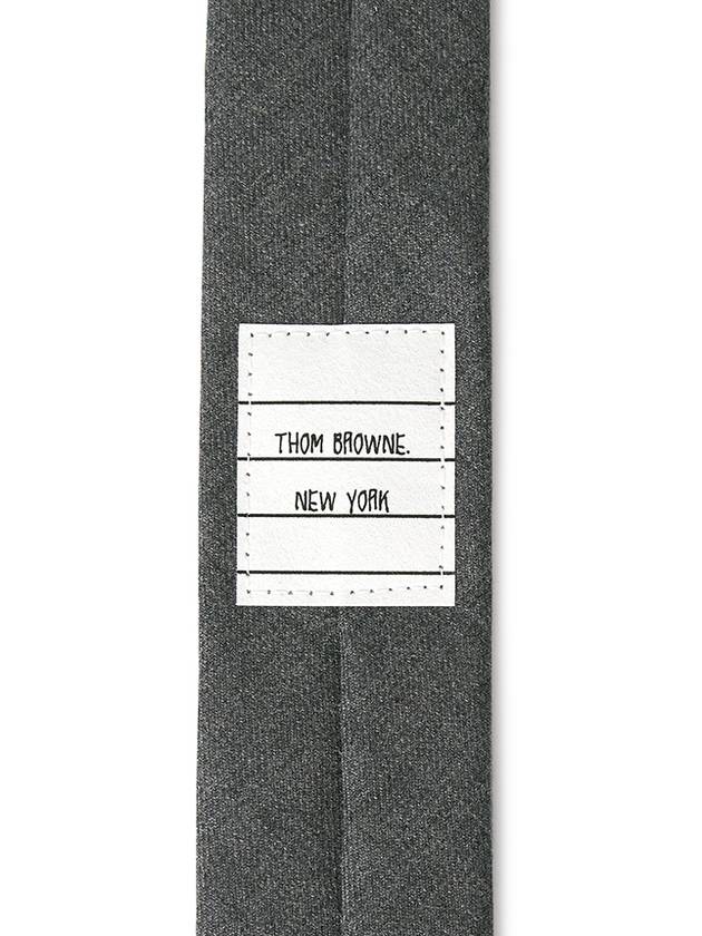 Super 120S Twill Tie Grey - THOM BROWNE - BALAAN 8