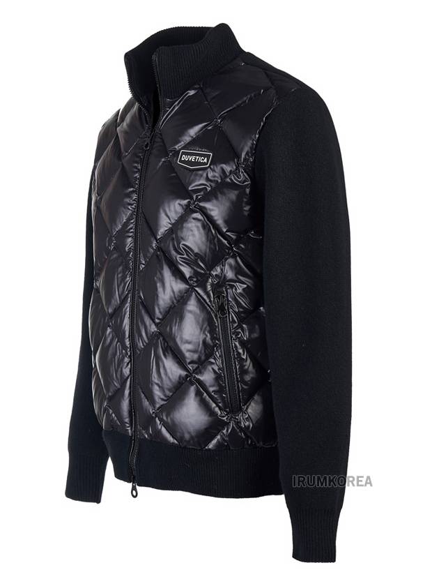 African Logo Quilted Down Jacket Black - DUVETICA - BALAAN 3