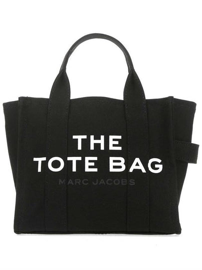 Logo Small Canvas Tote Bag Black - MARC JACOBS - BALAAN 2