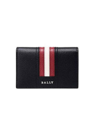 Taiki LT Logo Card Wallet Black - BALLY - BALAAN 1